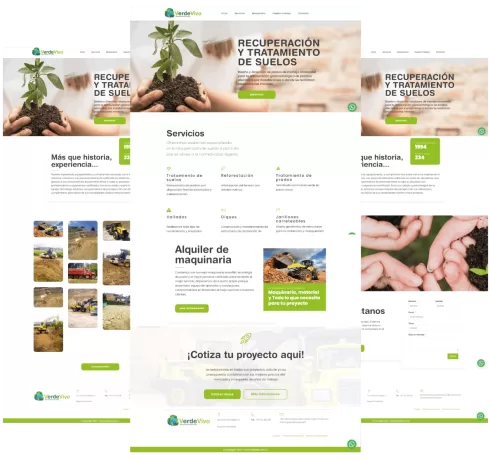Verde vivo jl sitio web por Creativos Web Bogotá